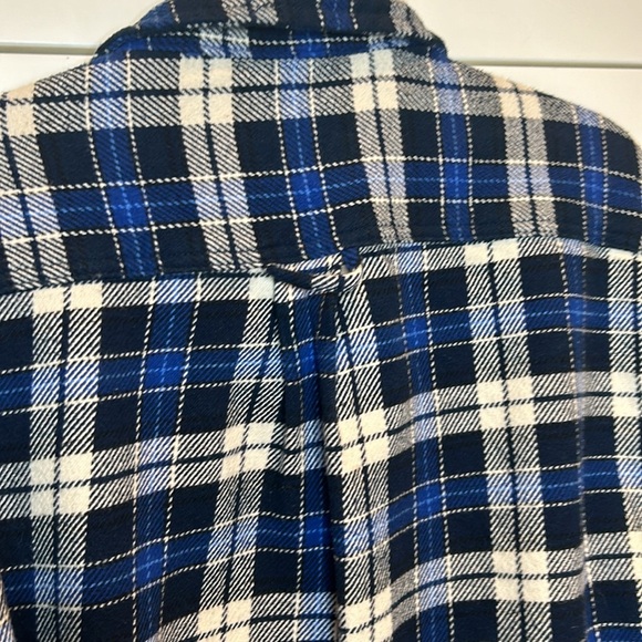 Orvis Blue Plaid Heavy Weight Cotton Flannel Shirt Men’s size XL - Picture 9 of 16